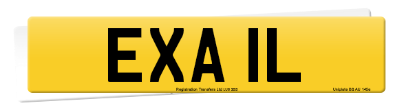 Registration number EXA 1L